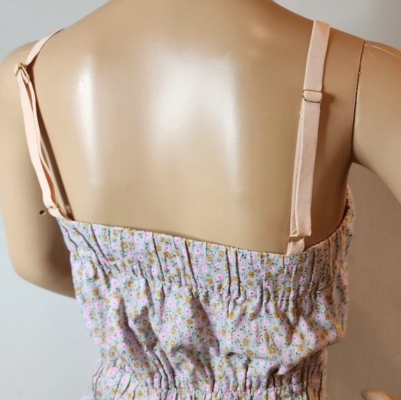 J. Crew floral mini dress.  Puff skirt. Elastic waist. Pockets.  Women's size XS - Picture 8 of 16